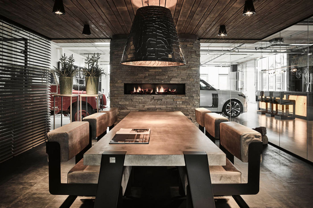 Land rover showroom design. by Osiris Hertman