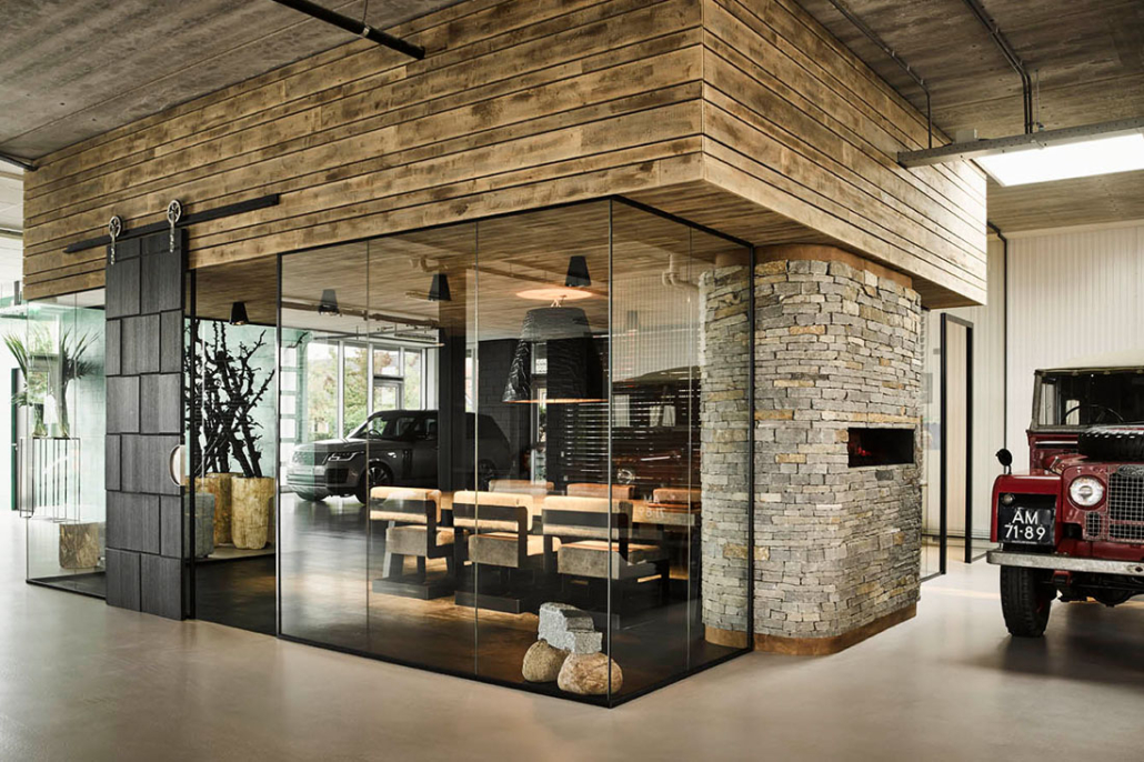 Land rover showroom design. by Osiris Hertman