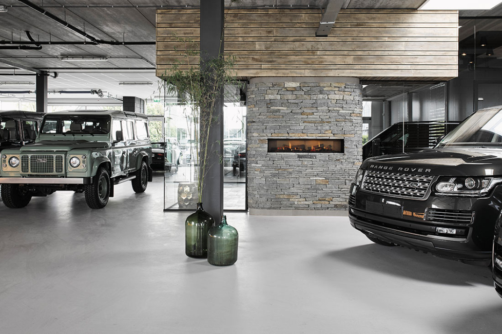 Land rover showroom design. by Osiris Hertman