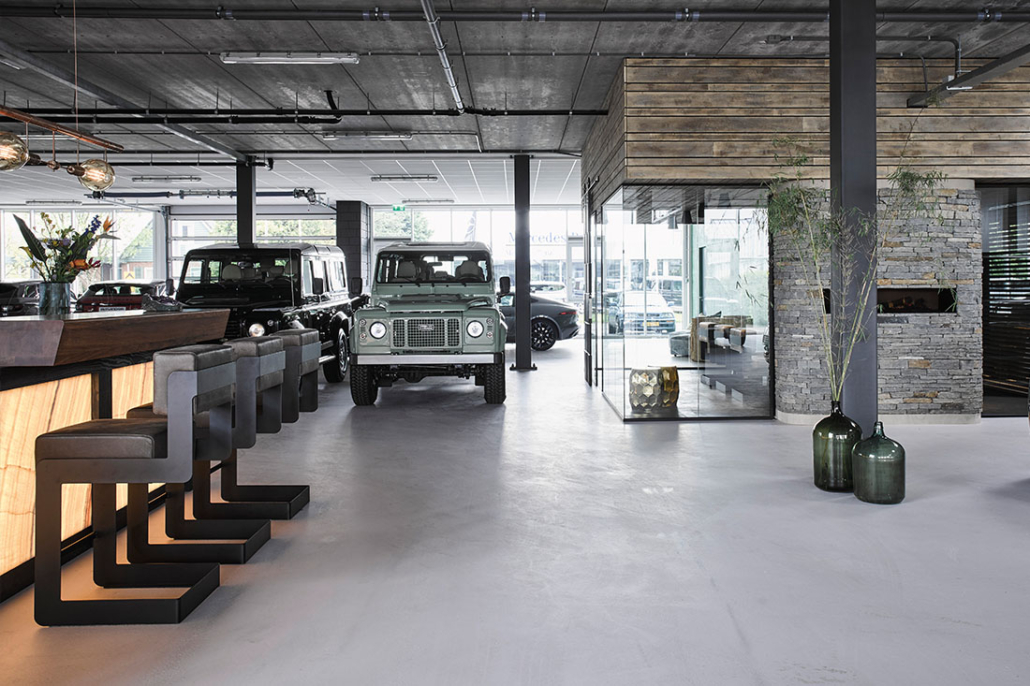 Land rover showroom design. by Osiris Hertman